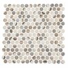 Andova Tiles ANDOVA TILES Dexo 1" x 1" Glass Penny Round Mosaic Wall & Floor Tile ANDDEX333